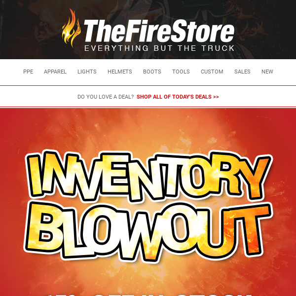 It's our inventory blowout sale!