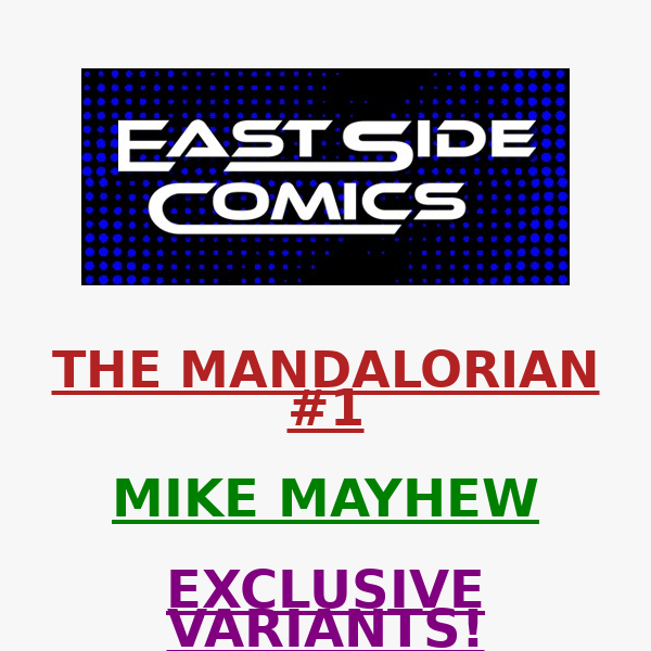 🔥 MAYHEW's MANDALORIAN #1 VIRGIN 2-PACKS STILL IN STOCK! 🔥 SELLING OUT FAST! 🔥 AVAILABLE NOW - LIMITED QUANTITIES!