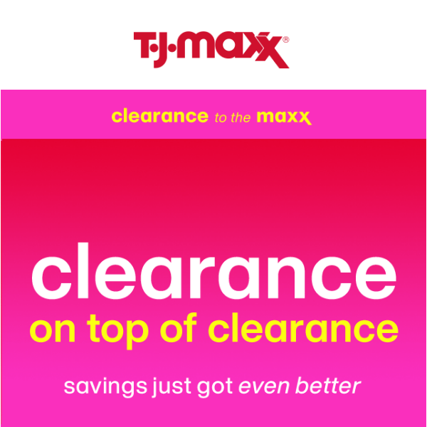 Clearance ON TOP OF clearance!  😲​