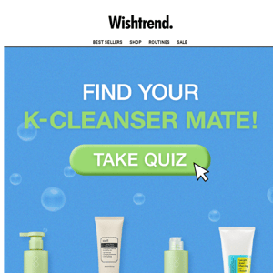 Quiz! Find your PERFECT CLEANSER match🫧