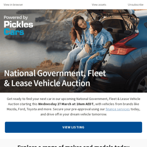 National Government, Fleet & Lease Vehicle Auction