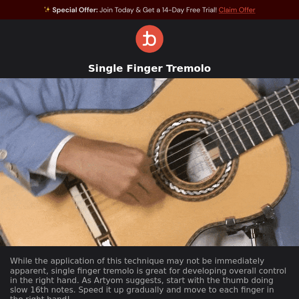 Free Preview: Single Finger Tremolo 🤯