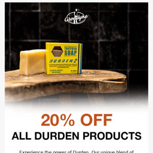 20% OFF DURDEN 🥊