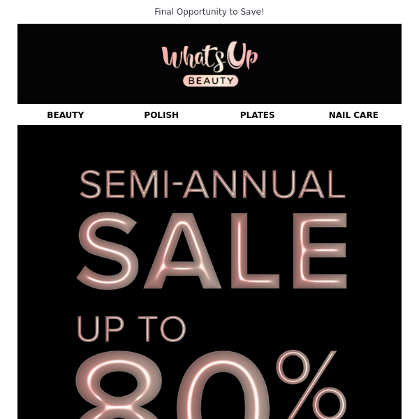 Extra 20% off Semi Annual Sale