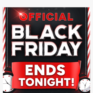 ⏰ Official Black Friday Ends Tonight! Free Creatine over $50!