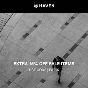 Extra 15% Off Sale Items