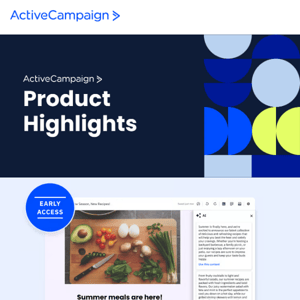 Find out what’s new in ActiveCampaign this month