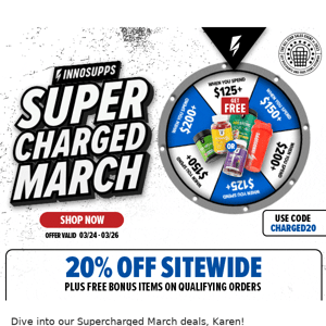 🚨 Supercharged March SITEWIDE SALE + Up to 4 FREE GIFTS!  🚨
