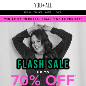 🏁 It's On | Up To 70% OFF Flash Sale