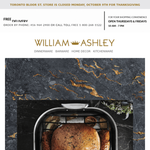 Get Your Kitchen Thanksgiving-Ready with William Ashley!