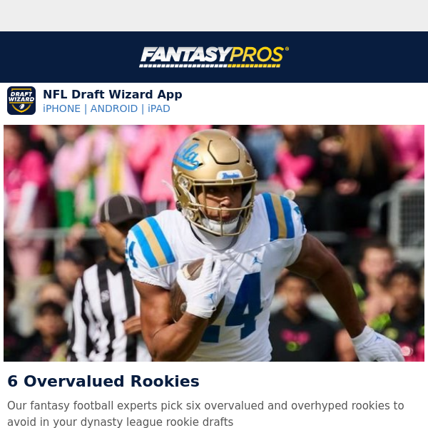 Fantasy Football Dynasty Rookie Draft Avoids (2023)
