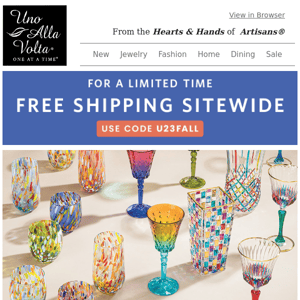 Free Shipping Sitewide - Limited Time Offer