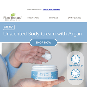 🔹Now Available: Unscented Body Cream w/ Argan🔹