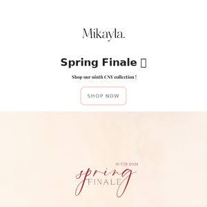 Spring Finale 🧨 | 1st February 8pm