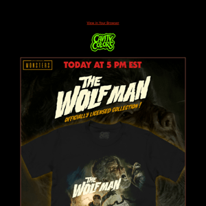 THE WOLFMAN 🌕 Today at 5 PM EST!