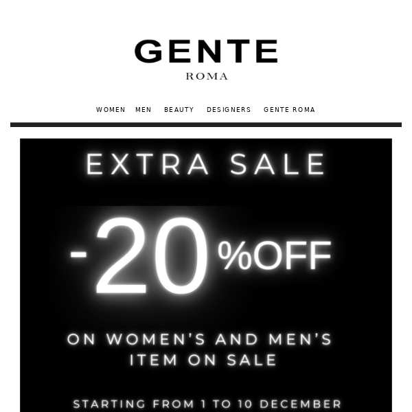EXTRA SALE | 20% Off on Sale items