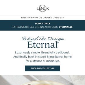 Eternal Is BACK – And 25% Off!