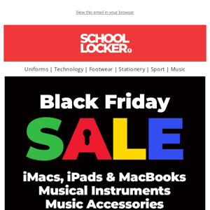 Save 30-90% OFF Musical Instruments & Accessories in our Black Friday Sale. Great deals on Tech and Shoes too!