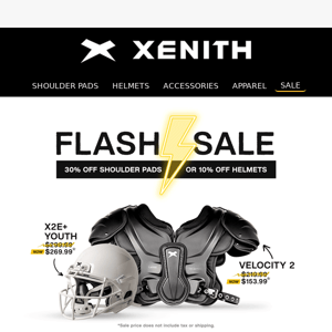 ⚡ FLASH SALE ⚡ Save Big on Helmets + Shoulder Pads