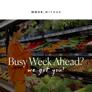 Got a busy week ahead? 🗓