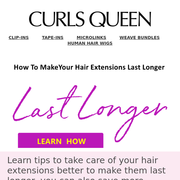 HOW TO MAKE YOUR HAIR EXTENSIONSS LAST LONGER?