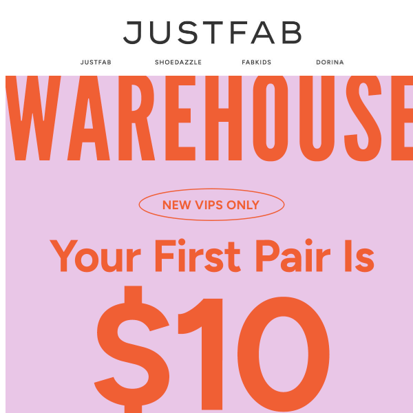 Your 1st Pair Is $10: SALE STARTS NOW!