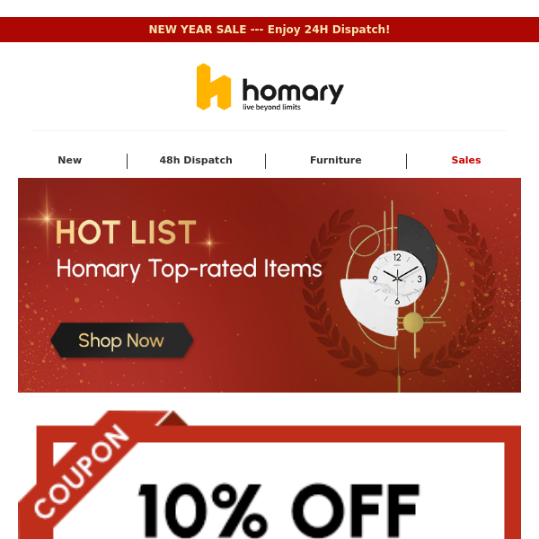 Get 10% Off on Hot Homary Home Essentials! 🏠