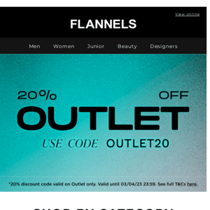 Outlet top categories - Flannels