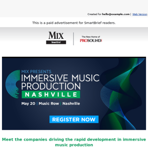 More Immersive Music Expertise and Product Showcases Added to the Lineup