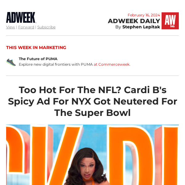 Cardi B's Too-Spicy Super Bowl Spot
