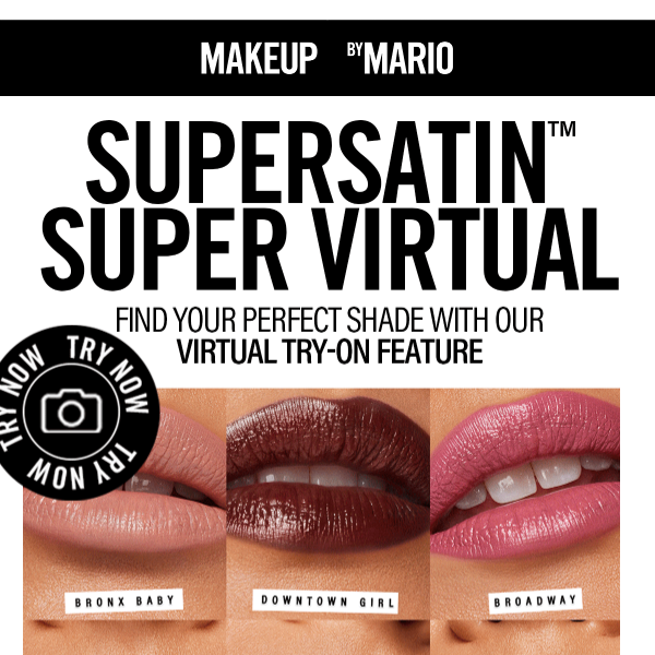 Try Mario’s newest lipstick on your 📱