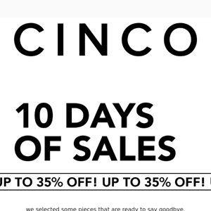 10 DAYS OF SALES