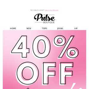 Say WHAT? Save 40%! 🤩