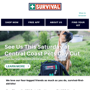 🐶 Got a furry friend, Survival First Aid Kits?