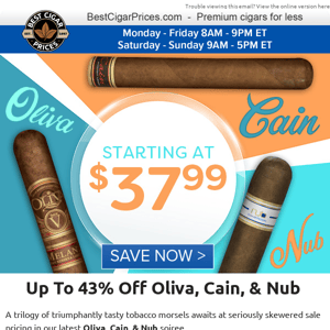 🏆 Up To 43% Off Oliva, Cain, & Nub 🏆