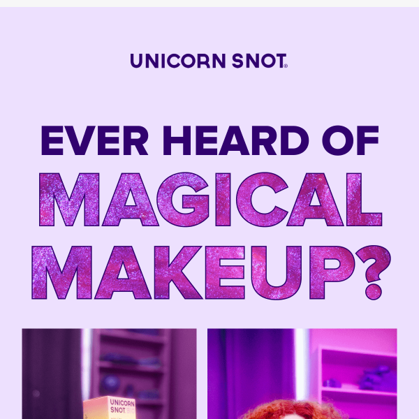 It’s magical makeup 🪄