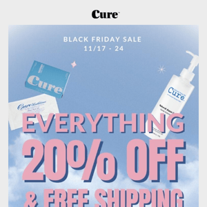 20% Off + FREE Shipping. Everything. 💝