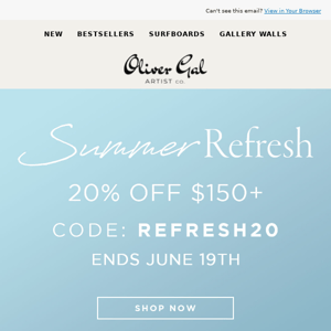 Summer Refresh Sale Starts NOW!