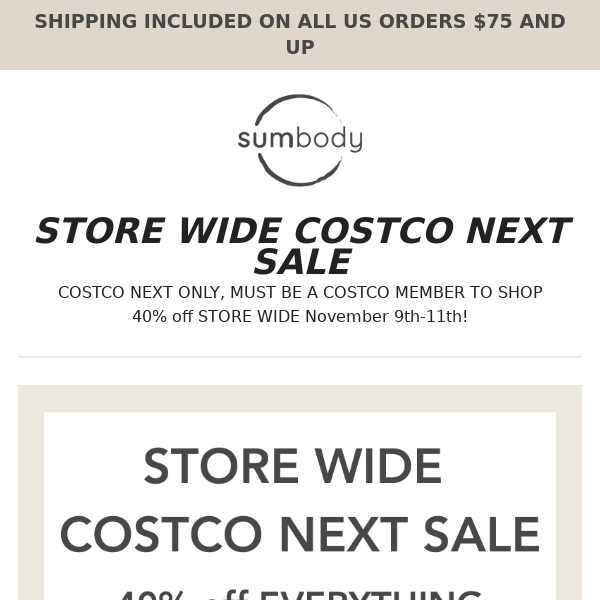 COSTCO NEXT - 40% OFF STOREWIDE 🤯