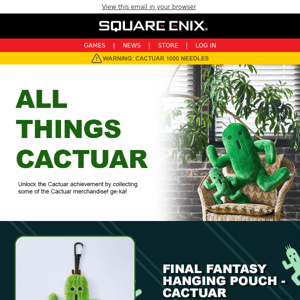 🌵 Get Cactuar merchandise or face 1000 needles!