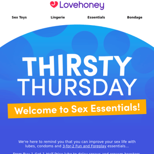 Thirsty Thursday 💦 3-for-2 Fun and Foreplay