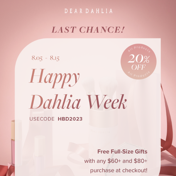 💓Don't Forget About Dahlia Week!💓