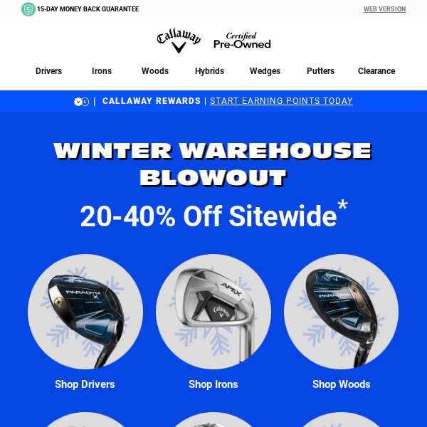 Winter Warehouse BLOWOUT Continues!