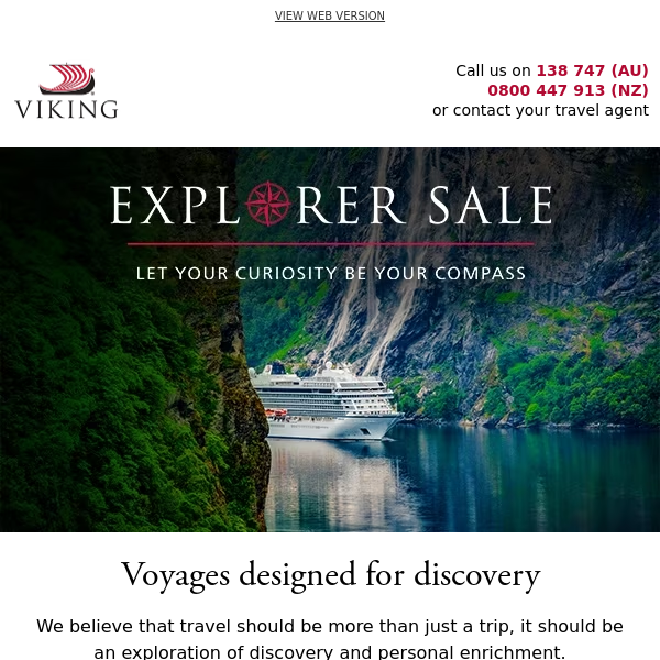 Limited-time offers on 2025 & 2026 voyages