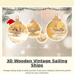 WOW! Vintage Sailing Ships 3D Puzzles