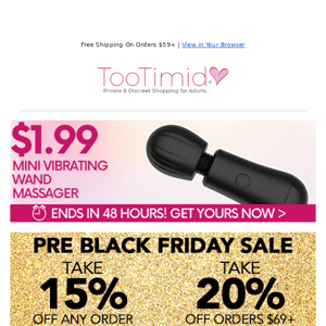 $1.99 Massage Wand! (Ends Soon!)