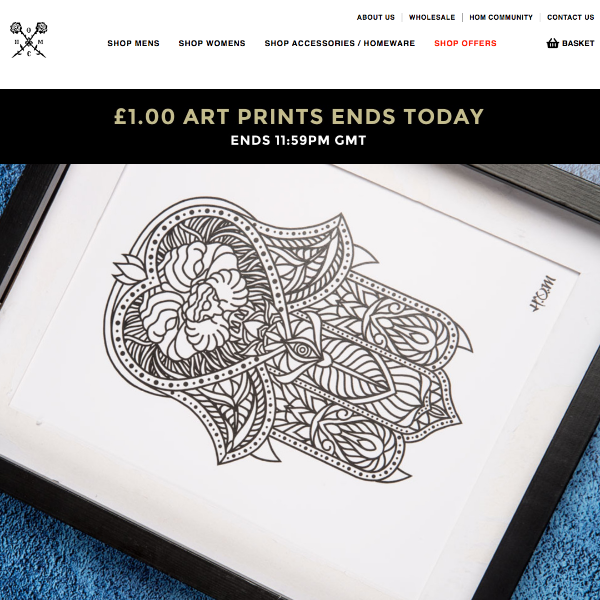 Our £1 Art Prints ENDS TODAY! 🖼️