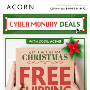Free Shipping! Cyber Monday Deals