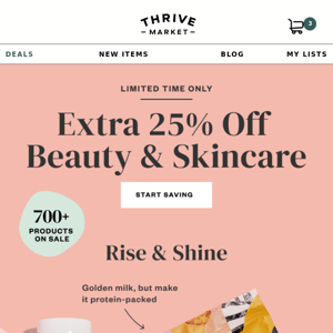 EXTRA 25% off 700+ bath, body & skincare essentials ✨