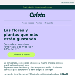 -20% en las flores y plantas más deseadas✨